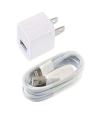 Fast Charger With Cable For iPhone 5/6/7 - White. 