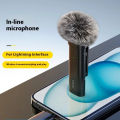 Ulanzi WM-10 Microphone Wireless Mini Noise Reduction Bluetooth Lavalier Microphone For Smartphone Ecording Interviews Videos_ D Leathers. 
