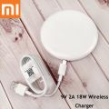 Original XiaoMi Wireless Charger 18W Fast Qi Smart 9V 2A Charge Pad For Mi 9 10 11 12 Mix 3 2s Max 3 For Samsung For Iphone. 
