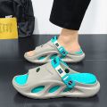 Sandal Slippers Men's Summer Outdoor Outdoor Non-Slip Dual-Use Driving Sports Leisure Platform Beach Shoes. 