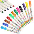 12pcs/box Bright Bullet Markers Dry Fine Pens Easy White Mixed Colour. 