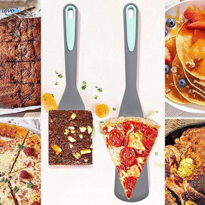 2x Cooking Spatula Set Silicone Nonstick Heat Resistant Steak Frying Turners