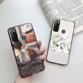 For Tecno Pouvoir 4 4 Pro LC7 LC8 Case Fashion Art Label Black Painted Soft TPU Phone Back Cover For Tecno Pouvoir 4 4 Pro Case.