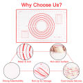Silicone Baking Mat Pizza Dough Maker Pastry Kitchen Gadgets Cooking Tools Utensils Bakeware Kneading Accessories 1Pcs. 