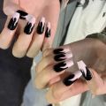 24pcs накладные ногти False Nails Supplies For Professionals With Glue Charming Nail Art Press On Nails French Wearable Manicure. 