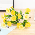 15 Heads Artificial Flowers Silk Daisy Flower Bouquet Home Decor Wedding Flower Ornament.