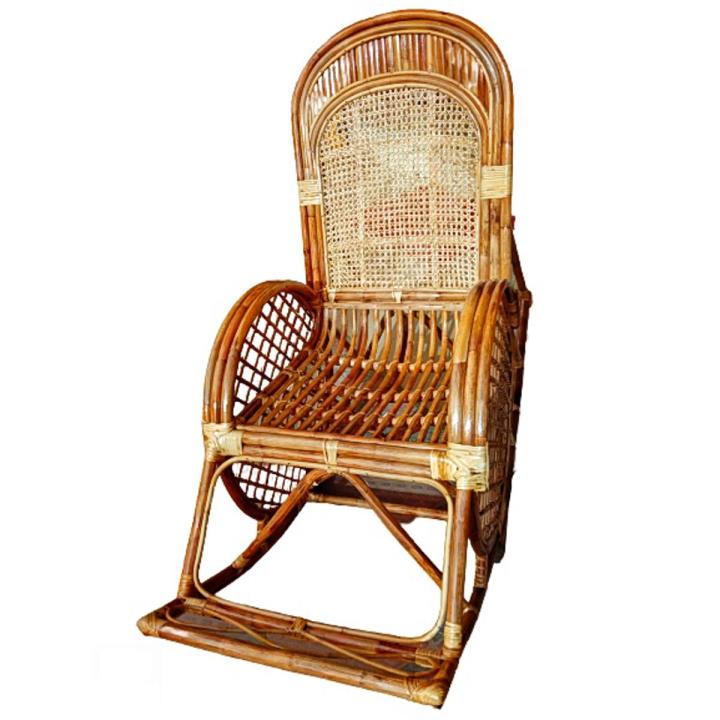 Cane Large Rocking Chair Use For Big Peaple - Rattan Handicrafted Easy Chair Large