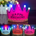 Happy Birthday Lighting Crown Taj for Birthday Party Celebration Kit- (Pack of 01 Pcs).