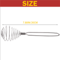 Spring Coil Wire Whisk Hand Mixer Egg Beater Stainless Steel Tool. 