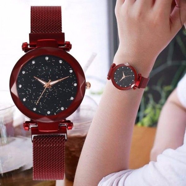 RORIOS%20Women%20Watches%20Analogue%20Quartz%20Watches%20Starry%20Sky%20Dial%20with%20Stainless%20Steel%20Mesh%20Band%20Elegant%20Dress%20Ladies%20Girls%20Wrist%20Watch%20-%20Image%204