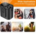Multifunctional Waist Fan Neck Fan Rechargeable Desktop Fan Support 3-Level Wind Speeds with LED Light and Power Bank Function 10000mAh Battery for Outdoor Workers Camping Hiking Fishing. 