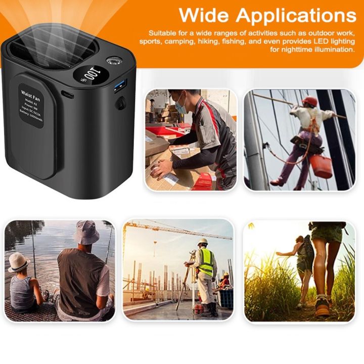 Multifunctional%20Waist%20Fan%20Neck%20Fan%20Rechargeable%20Desktop%20Fan%20Support%203-Level%20Wind%20Speeds%20with%20LED%20Light%20and%20Power%20Bank%20Function%2010000mAh%20Battery%20for%20Outdoor%20Workers%20Camping%20Hiking%20Fishing%20-%20Image%202