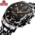 OLMECA Multi functional Steel Band Men's Watch Business Waterproof Non Mechanical Watch Wholesale.