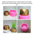 Succulent Planter Mould Non Stick Flower Pot Mould Hex Silicone for Cake Chocolate Aromatherapy. 