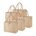 Jute Tote Bags Burlap Large Beach Bags for Women Tote Handbag Handmade Weaving Shoulder Bag with Reusable Grocery Shopping Bag Straw Bag. 