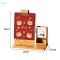 2024 Desk Calendar with Pen Holder Desktop Decoration with to Do List Page Storage Schedule. 
