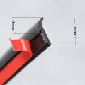 2M T Type Rubber Sealing Strip Black For Car Edge Trim Bumper Lip Side Skirt Automotive Sealing Strip Car Accessories. 