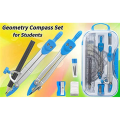 Geometry Compass Set 20Pcs School Maths Protractor Set Rulers for Student Maths and Engineering in Carry Case, Blue. 