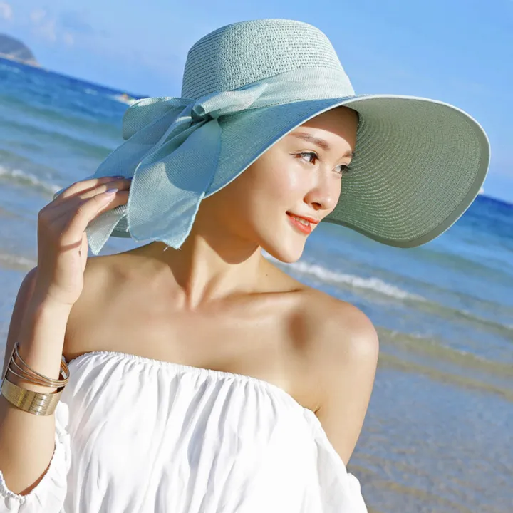 Folding%20Sun%20Hat%20Bamboo%20Sun%20Hat%20Hundreds%20Of%20Beach%20Hat%20Hand%20Knit%20Sun%20Hat%20Summer%20Ladies%20Sun%20Hat%20Straw%20Hat%20With%20Bow%20-%20Image%202