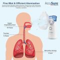 Portable Mini Mesh Nebulizer Machine for Baby & Adults - Rechargeable Handheld Inhaler for Kids & Health Care JSL-W302. 
