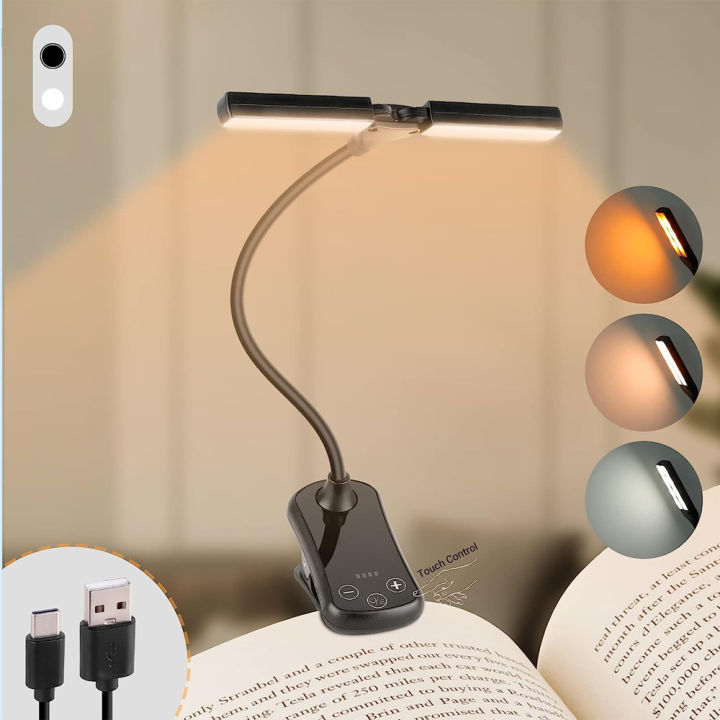 14%20LED%20Clip%20On%20Book%20Light%203%20Colors%208%20Brightness%20Usb%20Rechargeable%20Night%20Light%20Portable%20Reading%20Light%20Book%20Lamp%20Mini%20Desk%20Lamp%20-%20Image%207