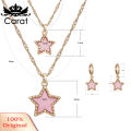 Carat 1 Set Jewelry Suit Creative Exquisite Acrylic Star Shape Jewelry Suit for Women. 