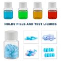 10pcs Travel Size Plastic Bottles Empty Small Vials Screw Lid Refillable Containers for Powder Liquids (30ML) Ginger shot. 