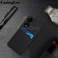 For itel Power 55 case Soft Card Holder Slot Silicone Wallet Cover For itel Power 55 5G Back Cover Phone Cases.