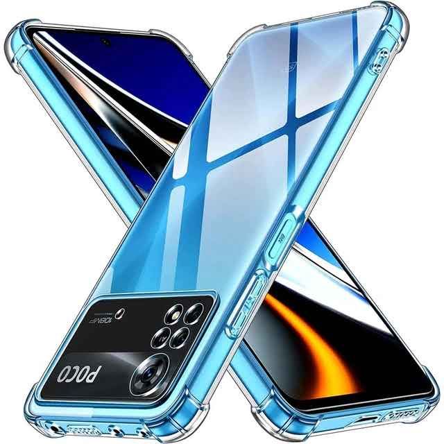 REY Ultradünne Silikonhülle Für Xiaomi Poco X4 Pro 5G – Transparent, 0,33 Mm, Kratzfest