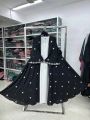Digital Print Gown Abaya Borka Dubai Cherry Fabric. 