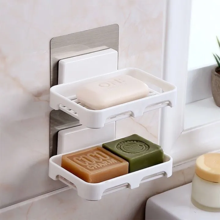 Creative%20Wall-mounted%20Soap%20Holder%20Box%20Drain%20Soap%20Dish%20Plastic%20Home%20Daily%20Self%20Adhesive%20Punch-free%20Bathroom%20Shelf%20Soap%20Box%20Bathroom%20Supplies%20-%20Image%204