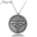 The Last Of Us Pendant Necklace The Last Survivors Round Grey Firefly Necklaces For Men Fashion Accessories Jewelery.