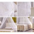 Mosquito Net for Bed, Size Bed Canopy Hanging Curtain Netting, Princess Round Hoop Sheer Bed Canopy for All Purple. 