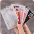 Transparent Cover Silicone Plastic-Cardholder Case 6 pcs Protect Cards Student Cardholder. 