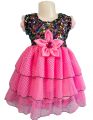 New Baby Girls Fashionable Premium Quality Beautiful Party Dress With Belt t One Piece Baby Dress for 1--8 year. 