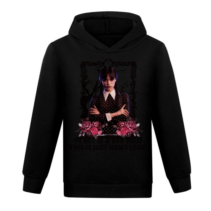 Kids%20Wednesday%20Addams%20Family%20Cosplay%20Costume%202023%20Addams%20Baby%20Girls%20Sweatshirts%20Fashion%20Boys%20Pullover%20Hoodie%20Children%20Clothes%20-%20Image%204