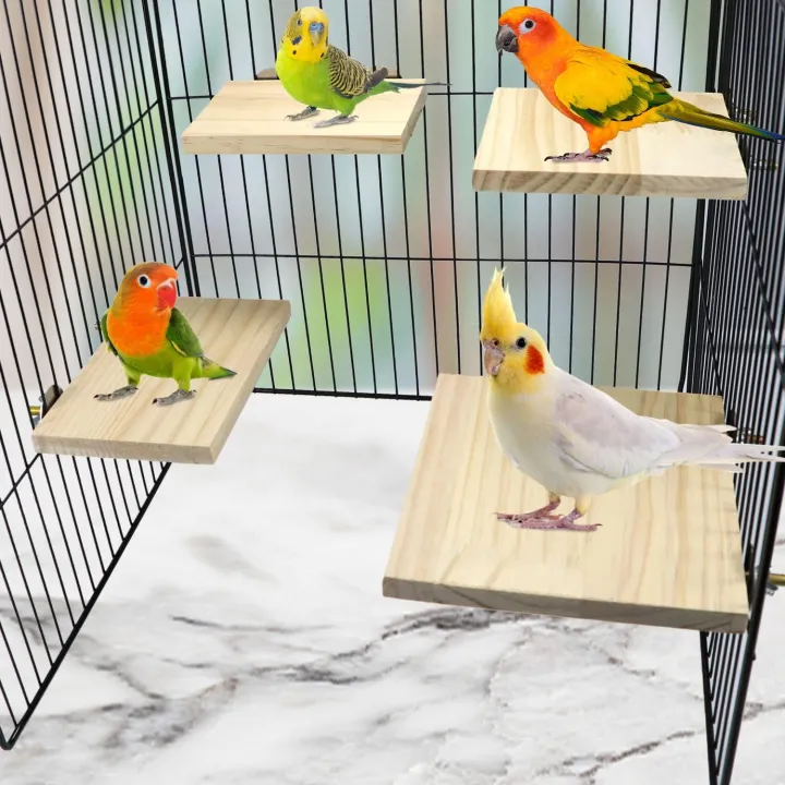 2pcs%20Bird%20Perch%20platform%20flat%20Stand%20Beak%20Paw%20Grinding%20wood%20for%20Parrot%20Parakeet%20Cockatiel%20Lovebird%20Conure%20Finch%20Budgie%20-%20Image%203