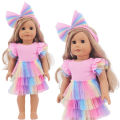 Pink Reborn Doll Clothes Shoes Suitcase Accessories Fit 18 Inch Girl American 43Cm Baby Newborn Doll Our Generation Girls Toys. 