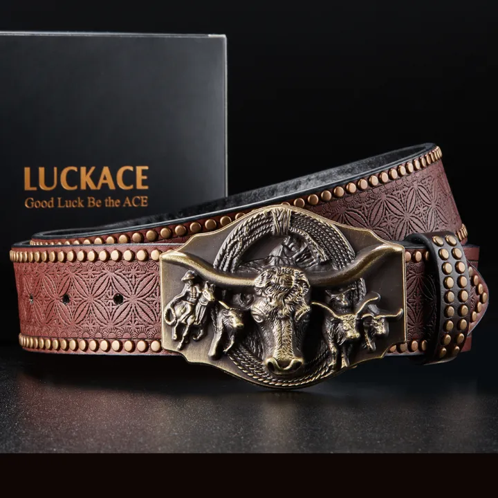 LUCKACE%20Vintage%20Design%20Mens%20Western%20Cowboy%20Belt%20Handmade%20Stylish%20Embossed%20Belt%20Good%20Gift%20for%20Husband%20Father%20Boyfriend%20Brothers%20Wearhouse%20-%20Image%206