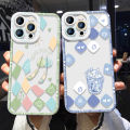 Jizetin for Vivo Y28 4G Back Cover Crystal Transparent INS Style Pattern Soft Full Camera Cover Protection Phone Cases. 