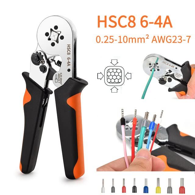 HASTHIP%C2%AE%20Wire%20Crimping%20Tool,%20Ferrule%20Crimping%20Tool%20Kit,%20Self-Adjusting%20Square%20Wire%20Crimper%20Plier%20for%20AWG23-7%20with%201200pcs%20Assortment%20Ferrule%20Wire%20Copper%20Crimp%20Connector,%20Wiring%20Cable%20Connector%20-%20Image%202