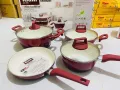 Kiam 7 Piece Ceramic Coating Granite Non Stick Cookware Set (Induction Bottom).