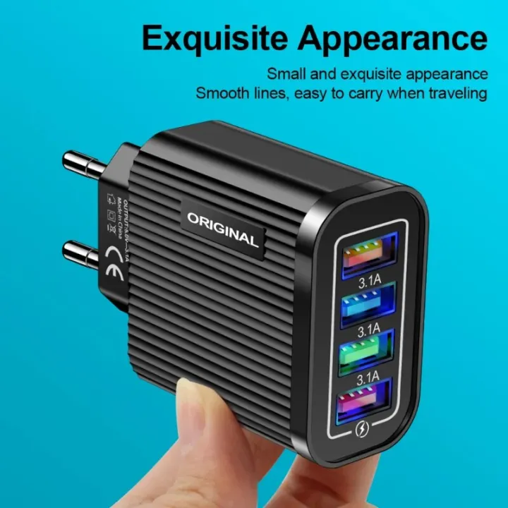 5V%203.1A%20USB%20Charger%20for%20IPhone%20Charger%204%20Ports%20Fast%20Charging%20Wall%20Phone%20Charger%20For%20IPhone%20Samsung%20Xiaomi%20USB%20Adapter%20-%20Image%204