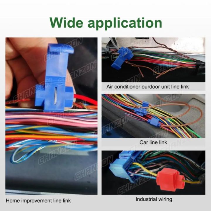 10/140PCS%20Quick%20Splice%20Disconnect%20Wire%20Connectors%20Kit%20Solderless%20Joint%20Cord%20Terminal%20Electrical%20Cable%20Connection%2022-10%20Awg%20Gauge%20-%20Image%206