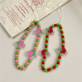 Trendy Mobile Strap Charm Beads Chain Bracelet Jewelry for Women Girls Anti-Lost Lanyard Accessories Gifts. 