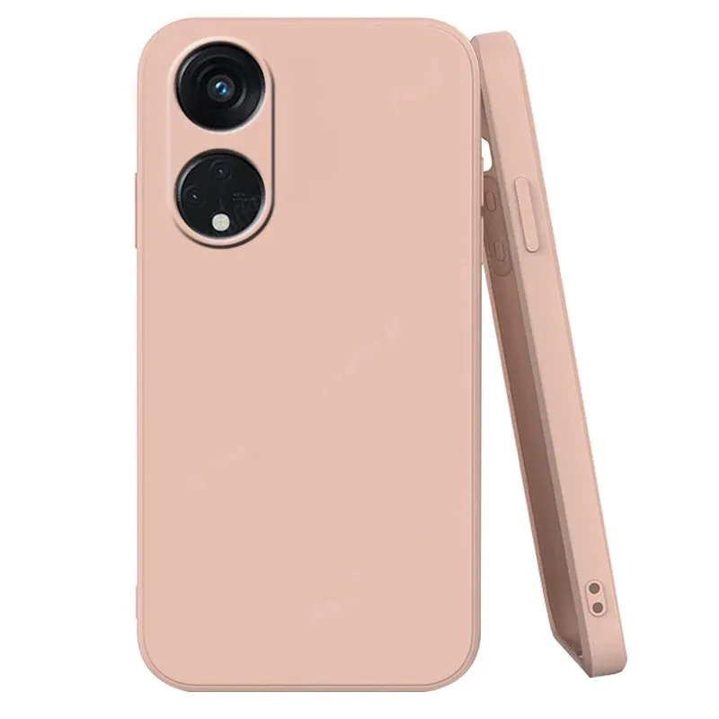 Topme Cover per OPPO A98 5G (6.7 Inches) Custodia Case, Protezione Della Pelle Della Custodia in Silicone Tpu - Grigio lavanda