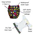 Washable Cloth Pants Baby Diaper with 3 Layer Pad -1 Pcs. 