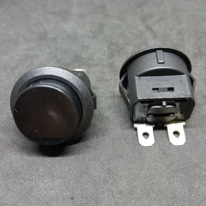 2Pcs-%20Self-Lock%20Round%20BLACK%C2%A0%20Color%202%20Pin%20AC%20250V%2016A%20On%20Off%202%20Terminal%20Push%20Button%20SPST%20Self%20Locking%20Push%20Button%20Switches%20For%20Car%20Bus%20Truck%20Auto%20Bike%20Start%20Button%20Switch%20-%20Image%207