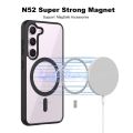 For Samsung Galaxy A16/A54/A55/A15/A26 / A17 / A56/ A36 Mobile Cover MagSafe Compatible Shockproof Transparent Slim Fit Wireless Charging supported Frosted Border Phone Back Case Mobile Cover.