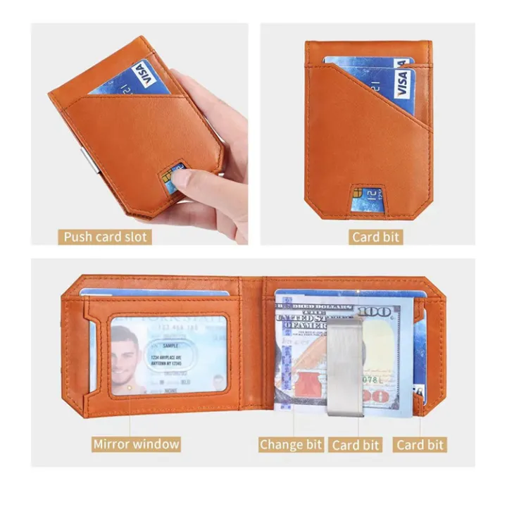 Foreign%20trade%20multi%20card%20anti-theft%20cattle%20piup%20bag,%20oil%20wax%20leather%20wallet,%20men's%20customized%20card%20,%20genuine%20leather%20dollar%20clip%20-%20Image%204